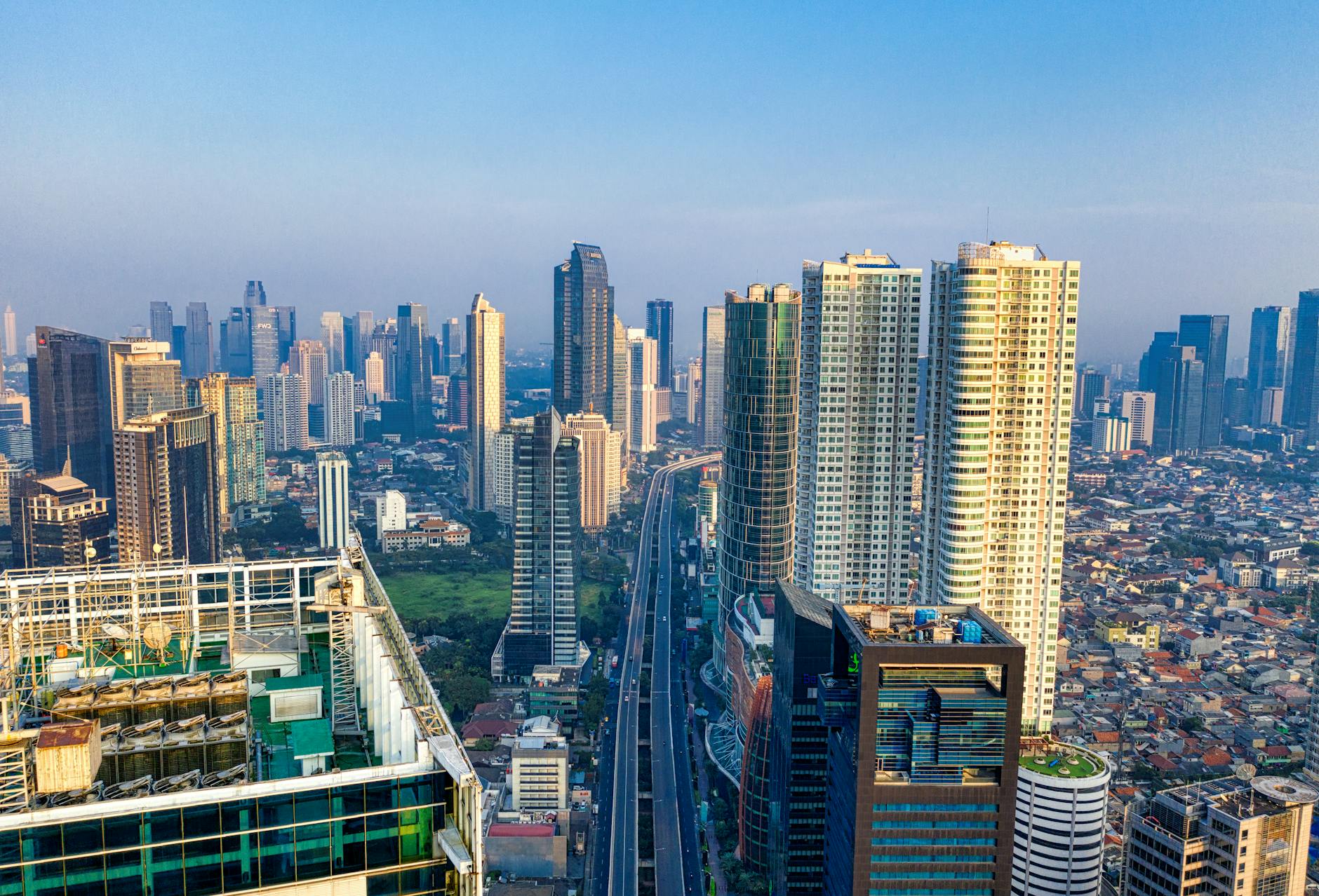 aerial photography of city buildings